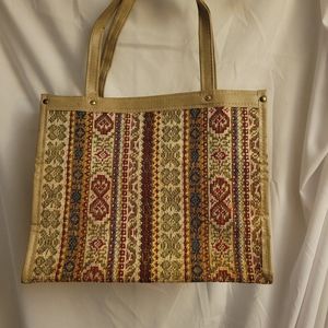 Vintage Embroidered Tapestry Purse